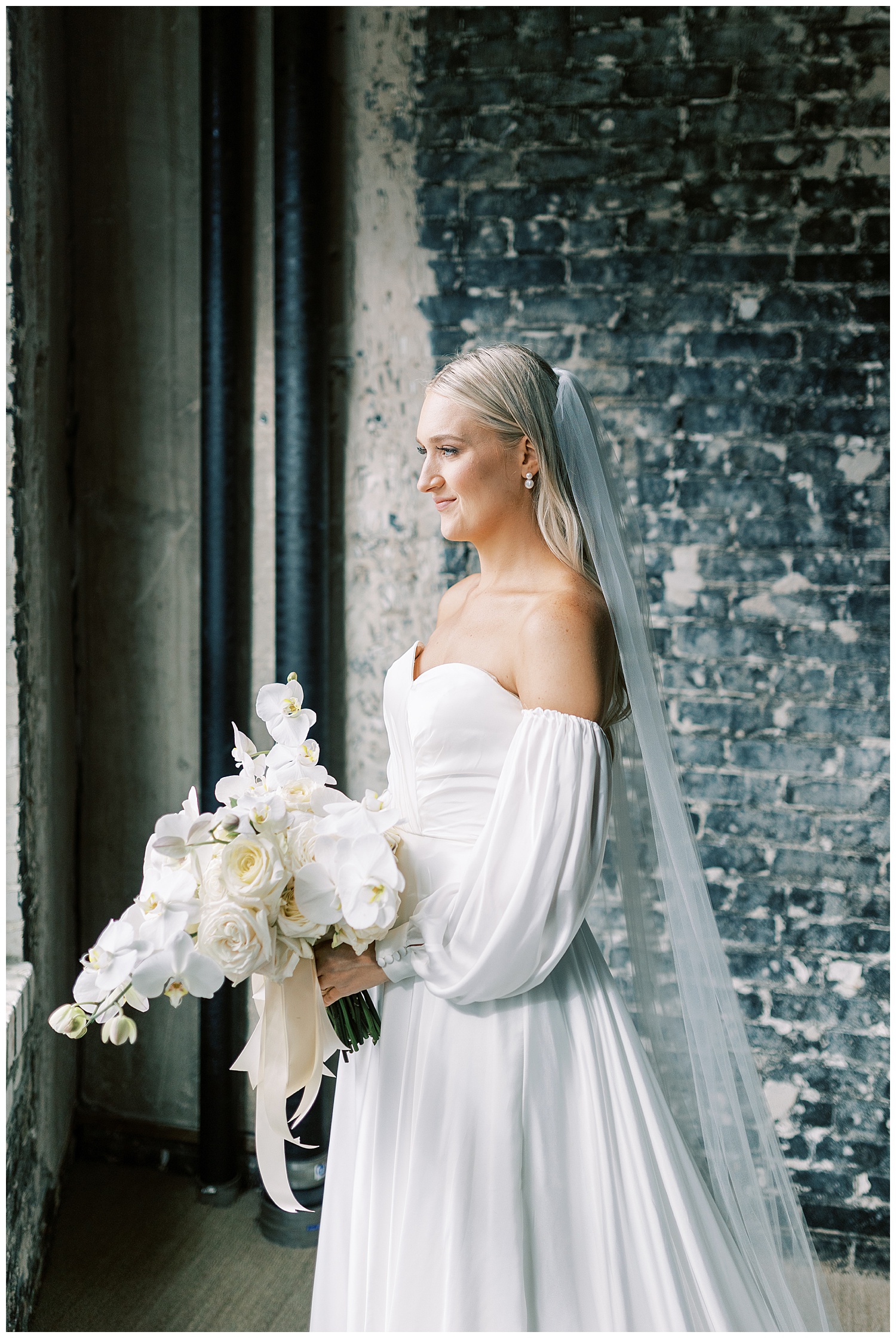 Bridal portrait for Oxford Exchange wedding