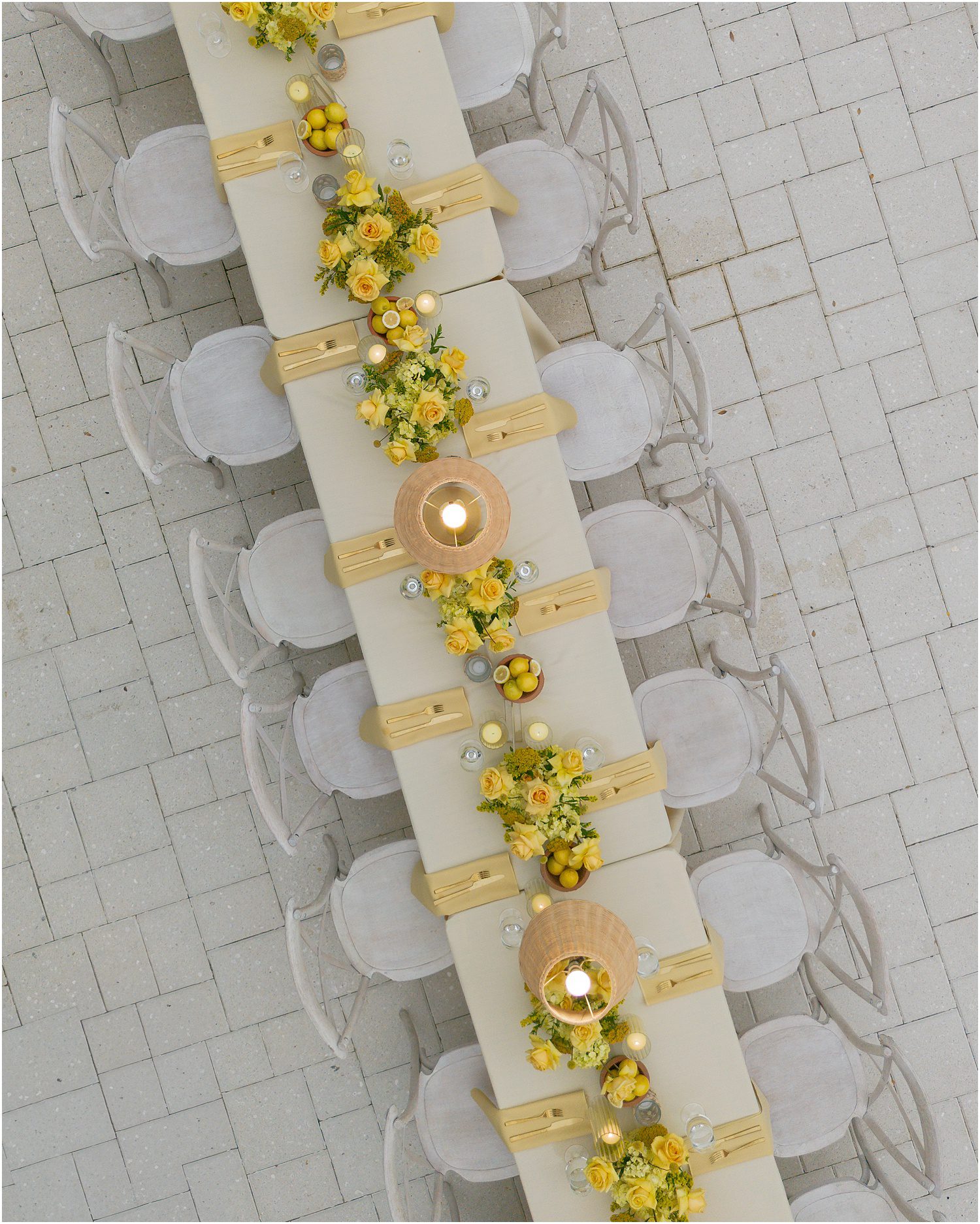 A Yellow Monochromatic Wedding in Fairhope