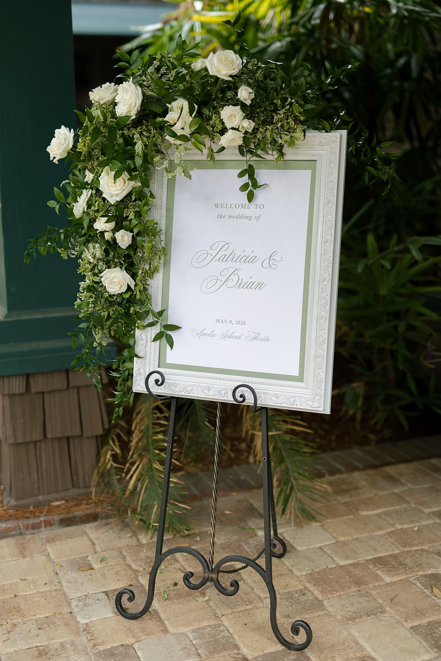 Wedding ceremony signage at the Omni Resort on Amelia Island FL