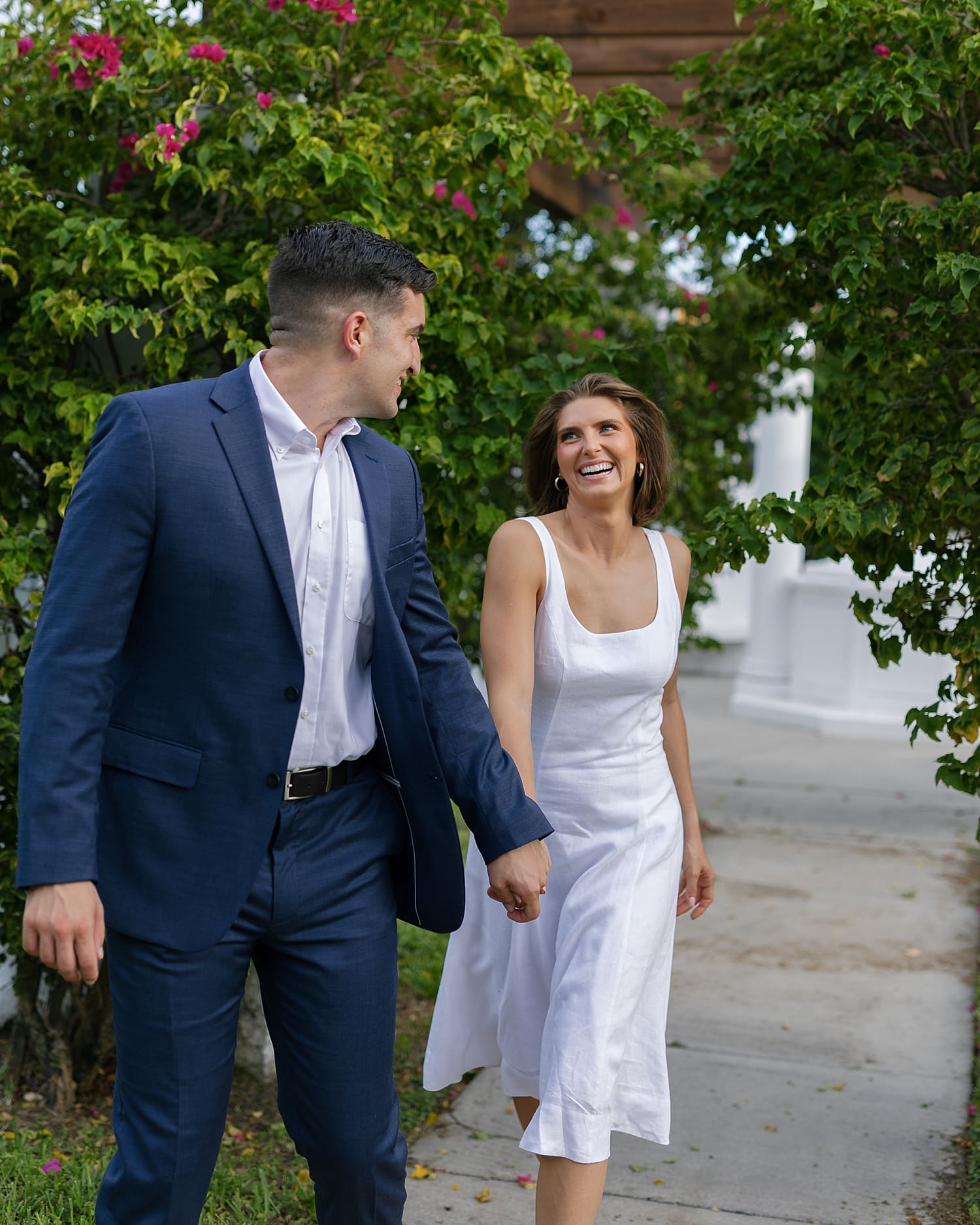 Candid engagement session photography