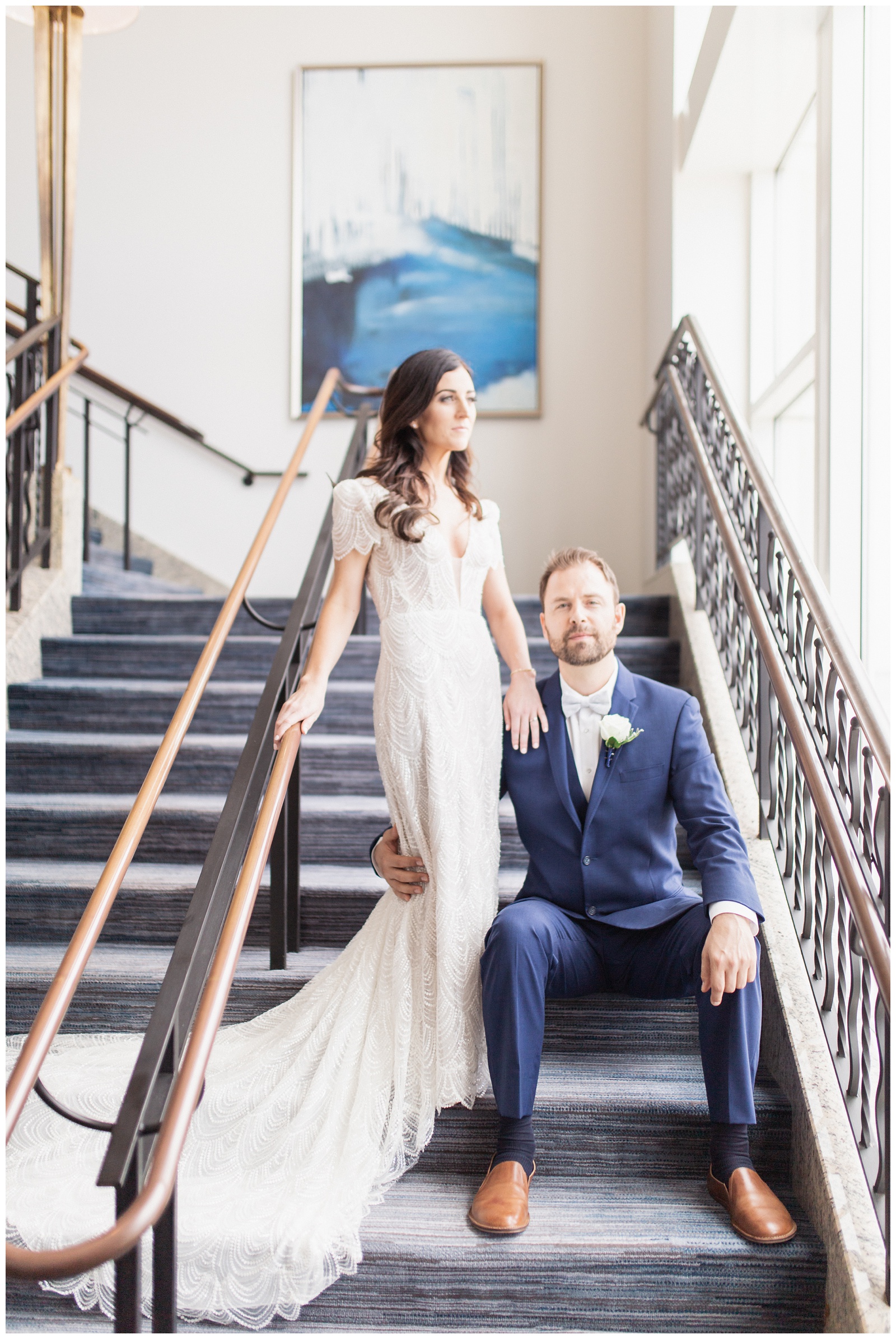Bride and groom portraits at Tampa Waterside Hotel | Matlock and Kelly Photography