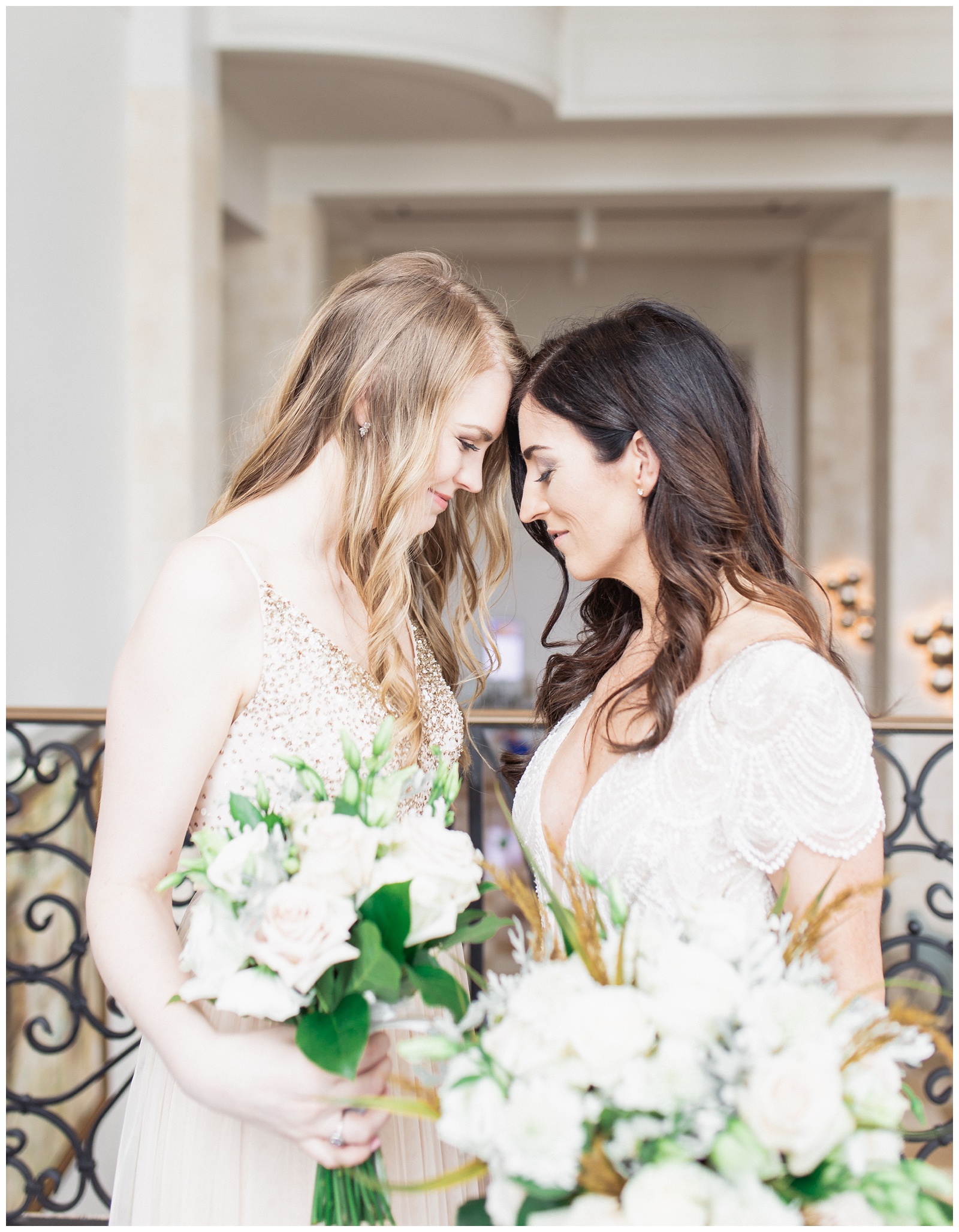 Bride with maid of honor | Matlock and Kelly Photography