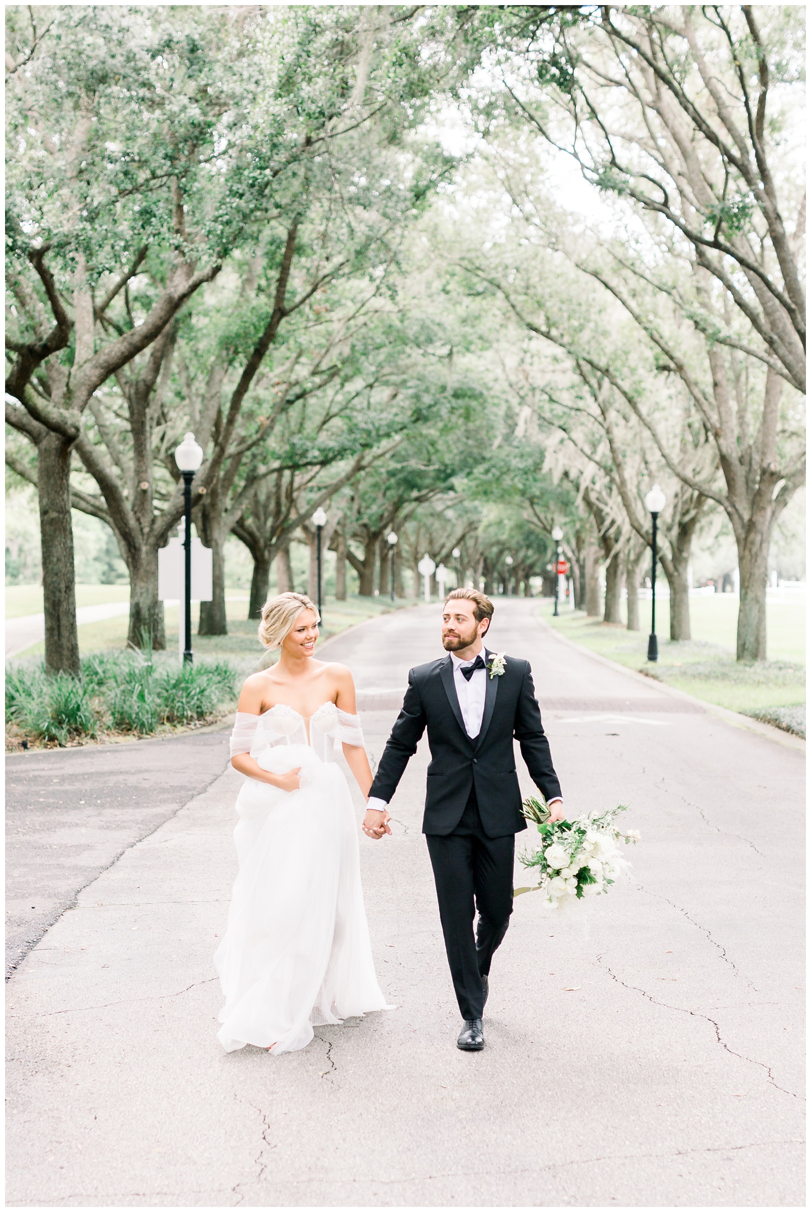 Cypress Grove wedding bride and groom