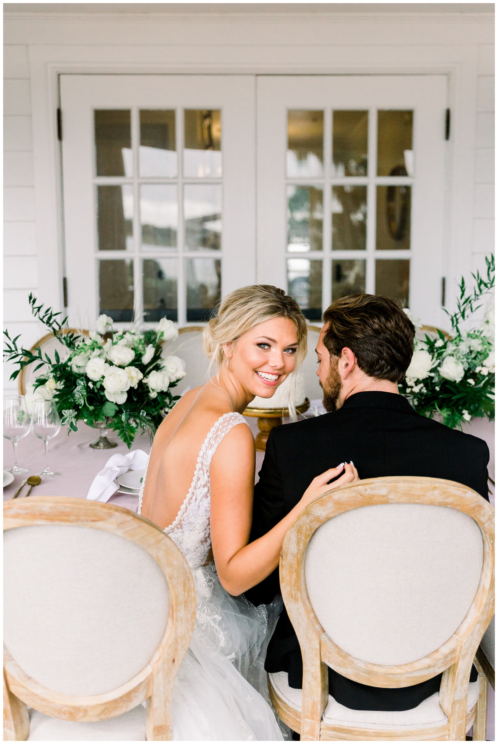 Cypress Grove Estate bride and groom at reception