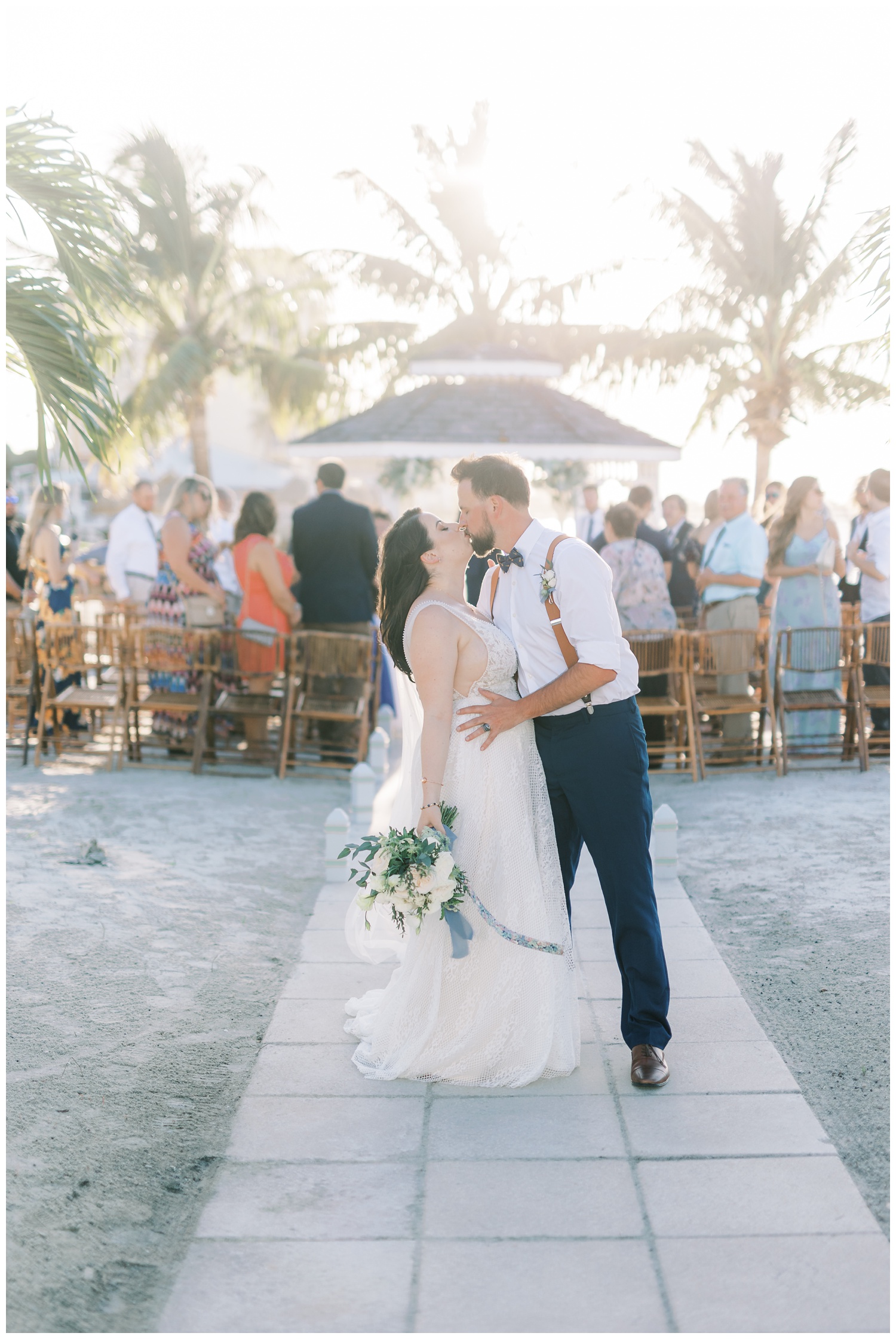Wedding ceremony at Isla Del Sol in St. Petersburg Beach, Florida