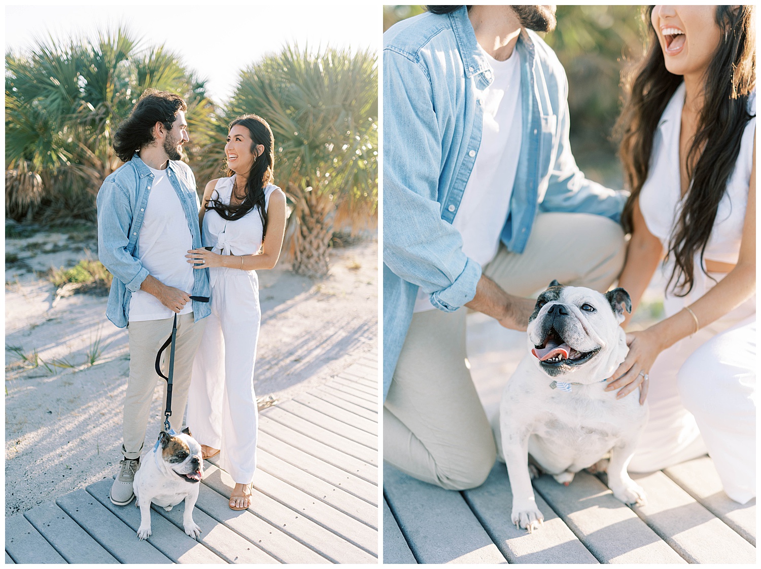 Engagement session at Sand Key Beach